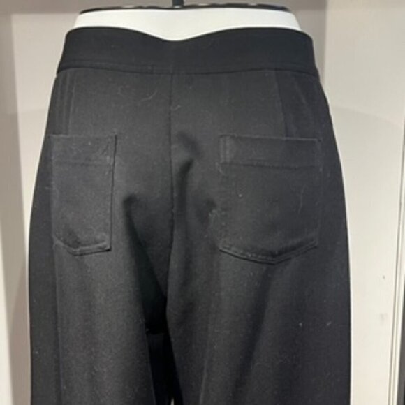 Women’s Black Dress Pants By Clara Sun Woo Wide Leg Zipper Fly - Picture 3 of 12